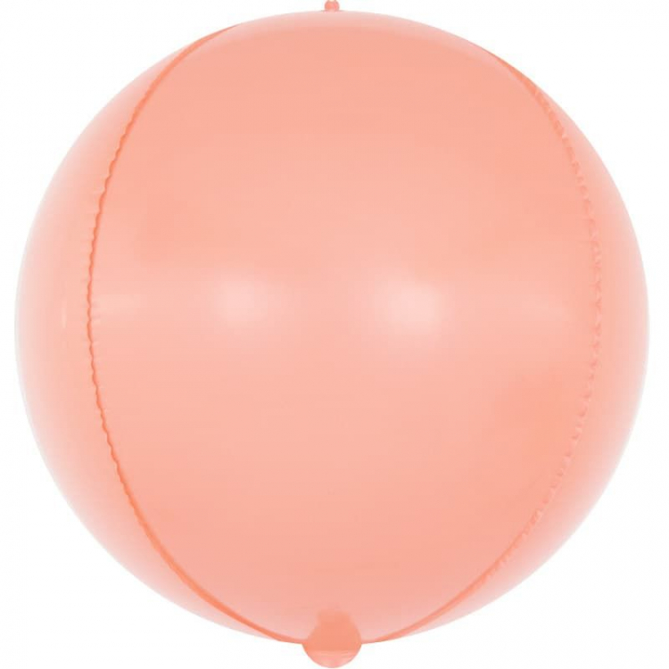 Шар Сфера 3D, Макарунс, Розовый коралл (в упаковке)